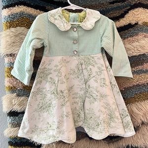 ROCOCO KIDS Dress Overcoat Jacket Cotton Patchwork Quilt Floral Girls Infant L